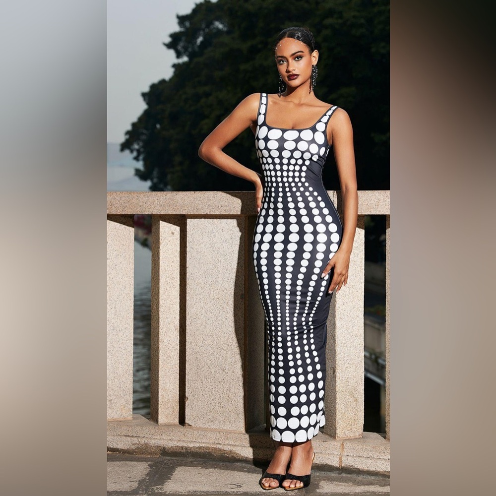 Printed Maxi Dress New never wear
